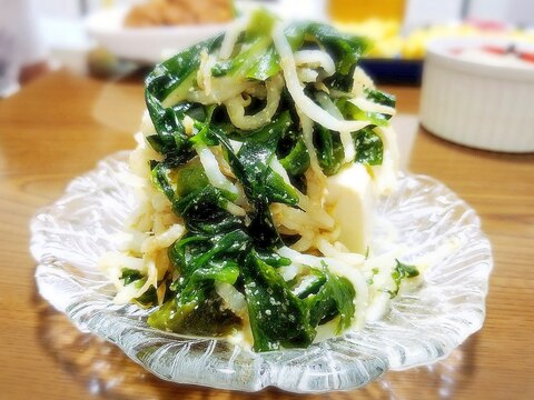 レンジで簡単♪ ワカメともやしのナムル☆